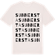 Vintage White t-shirt med Sunnersta ordlek t-shirt