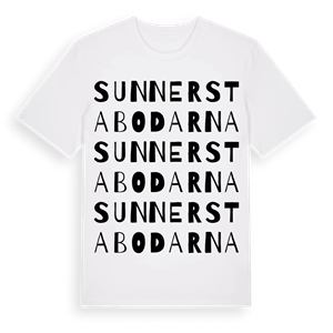 Sunnerstabodarna ordlek t-shirt – ekologisk bomull t-shirt från Pinshirt