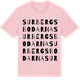 Pink Cotton t-shirt med Surbergsbodarna ordlek t-shirt