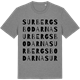 Mid Heather Gray t-shirt med Surbergsbodarna ordlek t-shirt