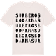 Vintage White t-shirt med Surbergsbodarna ordlek t-shirt