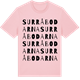 Pink Cotton t-shirt med Surråbodarna ordlek t-shirt