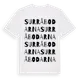 White t-shirt med Surråbodarna ordlek t-shirt
