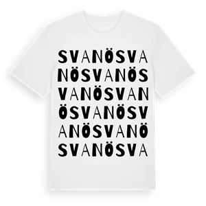 Svanö ordlek t-shirt – ekologisk bomull t-shirt från Pinshirt