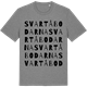 Mid Heather Gray t-shirt med Svartåbodarna ordlek t-shirt