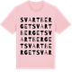 Pink Cotton t-shirt med Svartberget ordlek t-shirt