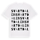 White t-shirt med Svartdalen ordlek t-shirt