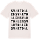 Vintage White t-shirt med Svartdalen ordlek t-shirt