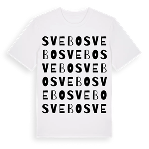 Svebo ordlek t-shirt – ekologisk bomull t-shirt från Pinshirt