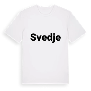 Svedje fetstil t-shirt – ekologisk bomull t-shirt från Pinshirt
