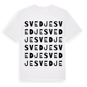 Svedje ordlek t-shirt – ekologisk bomull t-shirt från Pinshirt