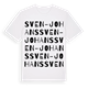 White t-shirt med Sven-Johans ordlek t-shirt