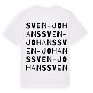 Sven-Johans ordlek t-shirt – ekologisk bomull t-shirt från Pinshirt
