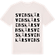 Vintage White t-shirt med Svenskär ordlek t-shirt