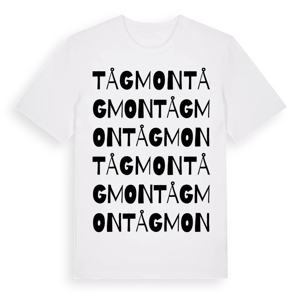 Tågmon ordlek t-shirt i miljö