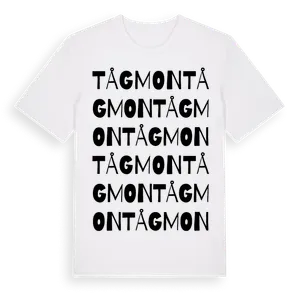 Tågmon ordlek t-shirt – ekologisk bomull t-shirt från Pinshirt