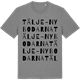 Mid Heather Gray t-shirt med Tälje-Nybodarna ordlek t-shirt