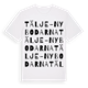 Tälje-Nybodarna ordlek t-shirt