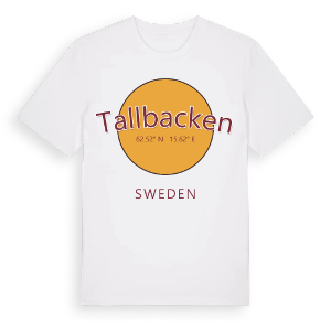Tallbacken cirkel t-shirt – ekologisk bomull t-shirt från Pinshirt