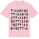 Pink Cotton t-shirt med Tallnäset ordlek t-shirt