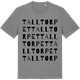 Mid Heather Gray t-shirt med Talltorpet ordlek t-shirt