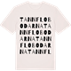 Vintage White t-shirt med Tannflobodarna ordlek t-shirt
