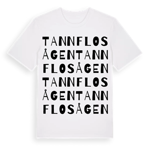Tannflosågen ordlek t-shirt – ekologisk bomull t-shirt från Pinshirt