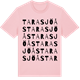 Pink Cotton t-shirt med Tarasjöås ordlek t-shirt