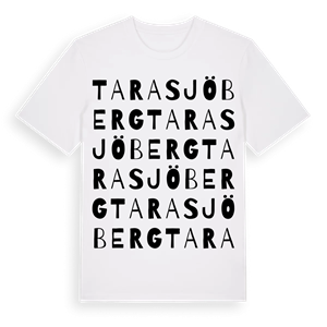 Tarasjöberg ordlek t-shirt – ekologisk bomull t-shirt från Pinshirt