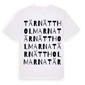 Tärnättholmarna ordlek t-shirt – ekologisk bomull t-shirt från Pinshirt