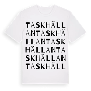 Taskhällan ordlek t-shirt – ekologisk bomull t-shirt från Pinshirt