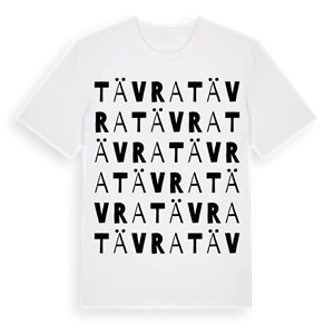 Tävra ordlek t-shirt – ekologisk bomull t-shirt från Pinshirt