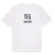 White t-shirt med Teg i Sverige t-shirt