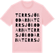 Pink Cotton t-shirt med Terrsjöbodarna ordlek t-shirt