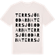 Vintage White t-shirt med Terrsjöbodarna ordlek t-shirt