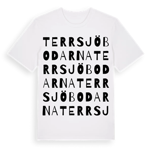 Terrsjöbodarna ordlek t-shirt – ekologisk bomull t-shirt från Pinshirt