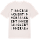 Vintage White t-shirt med Timmeråbacken ordlek t-shirt