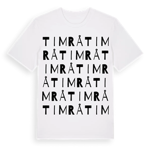 Timrå ordlek t-shirt – ekologisk bomull t-shirt från Pinshirt