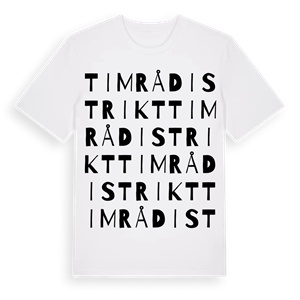 Timrå distrikt ordlek t-shirt – ekologisk bomull t-shirt från Pinshirt
