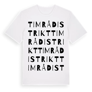 Timrå distrikt ordlek t-shirt – ekologisk bomull t-shirt från Pinshirt