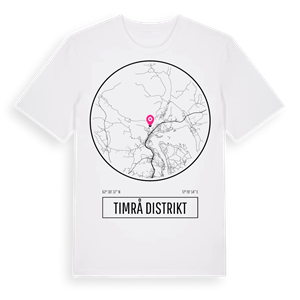 Timrå distrikt t-shirt – ekologisk bomull t-shirt från Pinshirt