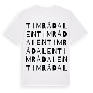 Timrådalen ordlek t-shirt – ekologisk bomull t-shirt från Pinshirt