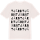 Vintage White t-shirt med Tjärn ordlek t-shirt