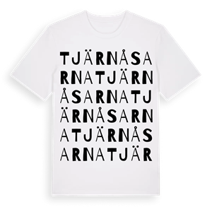 Tjärnåsarna ordlek t-shirt – ekologisk bomull t-shirt från Pinshirt