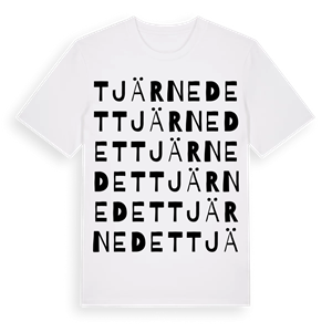 Tjärnedet ordlek t-shirt – ekologisk bomull t-shirt från Pinshirt