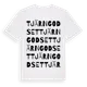 White t-shirt med Tjärngodset ordlek t-shirt