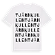 White t-shirt med Tjärnkullen ordlek t-shirt