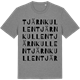 Mid Heather Gray t-shirt med Tjärnkullen ordlek t-shirt
