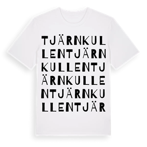 Tjärnkullen ordlek t-shirt – ekologisk bomull t-shirt från Pinshirt