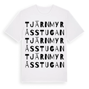 Tjärnmyråsstugan ordlek t-shirt – ekologisk bomull t-shirt från Pinshirt